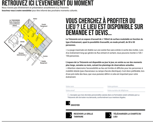 Réservation de l'espace