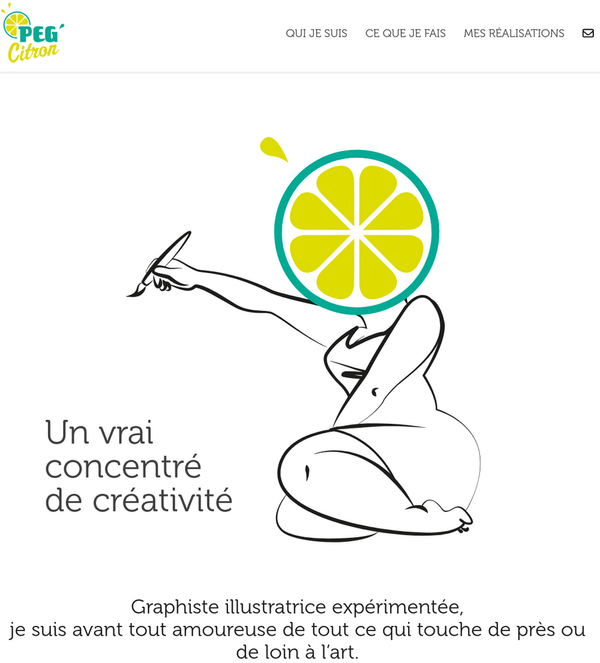 Page d'accueil Peg'Citron